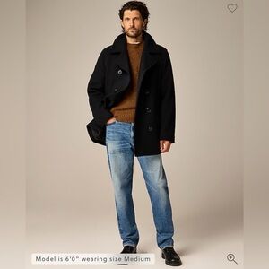 J. Crew Dock peacoat in wool blend with PrimaLoft® • size medium • NWT • CB744
